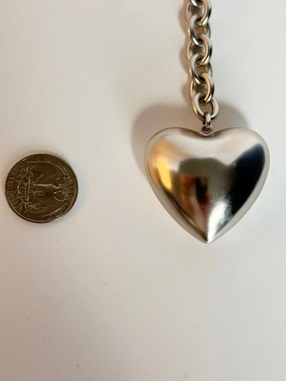Roxanne Assoulin The Puffy Heart Necklace in Silver